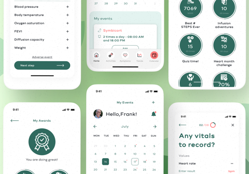 Product Design Package Example: UI UX Design for Personalized Health Tracking App