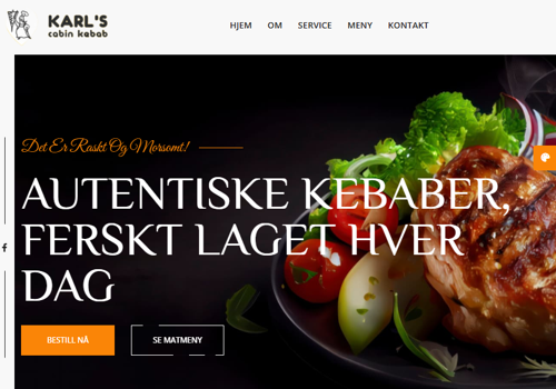 Web Development Package Example: Website -  Karl’s Cabin Kebab