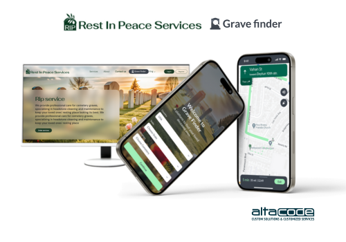 Web Development Package Example: RIP Services and Grave Finder