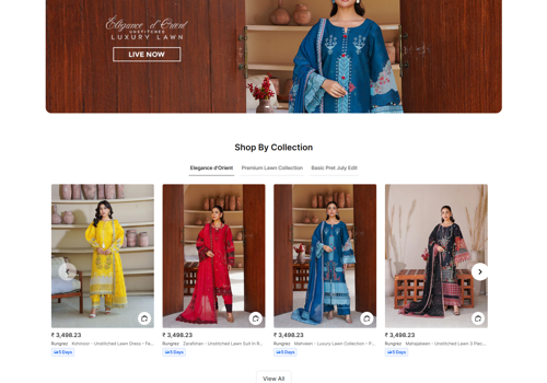 E-Commerce Development Package Example: Rangrez