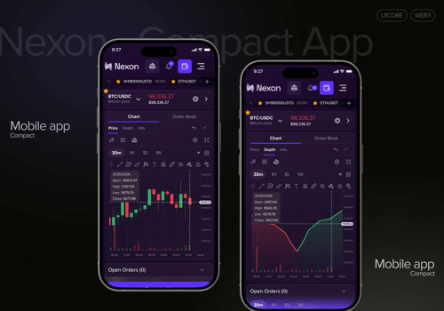 UX/UI Design Package Example: Nexon – Web3 Trading Platform UI Design