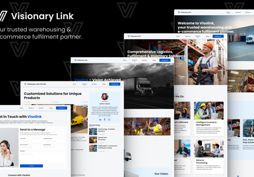 Web Development Package Example: Informative Website for a Logistic Company