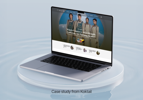 Web Development Package Example: Developed Koktail Magazine as a Lifestyle and Arts