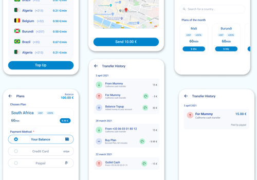 UX/UI Design Package Example: CallHome - Real-Time Audio & Video Calling