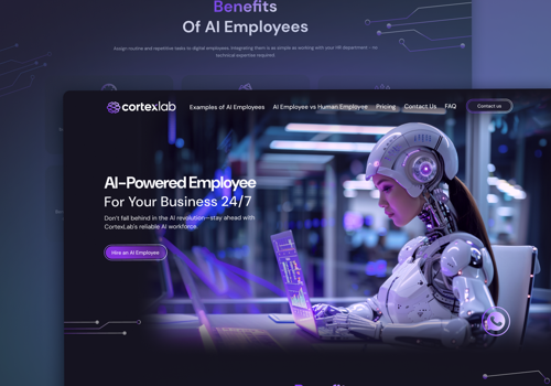 Branding Package Example: CortexLab website