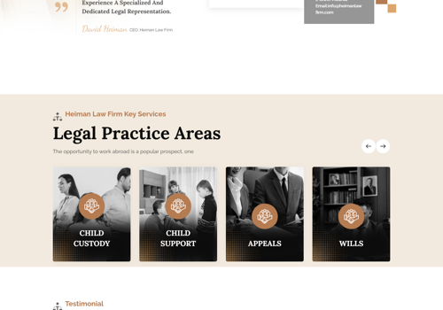 Web Design Package Example: HeimanLawFirm - Website Design & Development