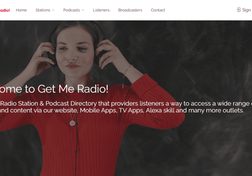 Web Design Package Example: Get Me Radio!