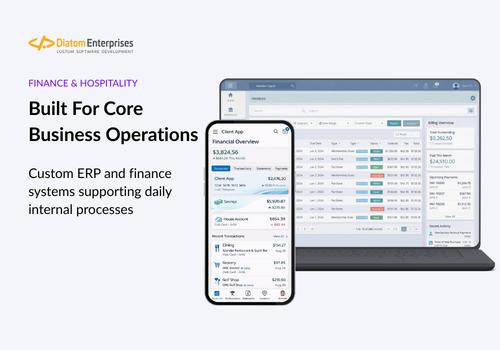 Custom Software Development Package Example: Custom ERP & Financial Systems for Private Club