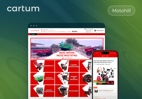 Web Development Package Example: Online Store for Agricultural Machinery Motohill