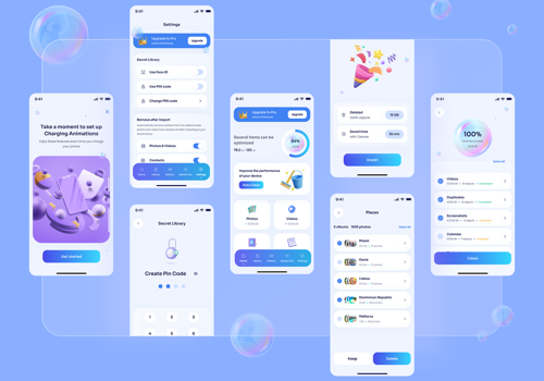 UX/UI Design Package Example: UI UX Design for Mobile Optimization App