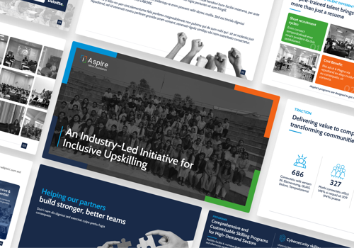 Graphic Design Package Example: Partnership presentation for an NGO