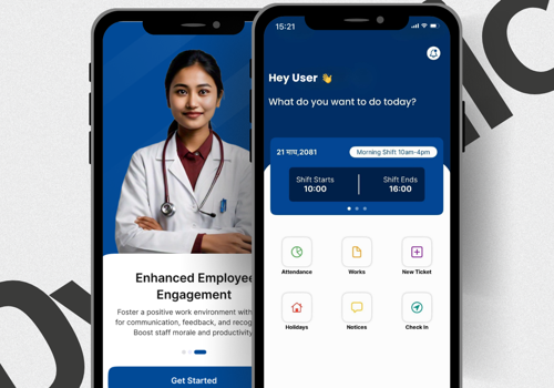 Mobile App Development Package Example: HRMS mobile app