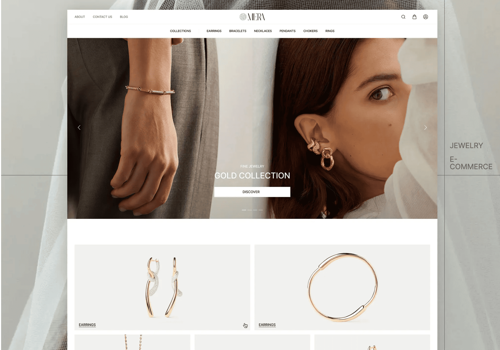 UX/UI Design Package Example: MERA | Premium Jewelry E-commerce