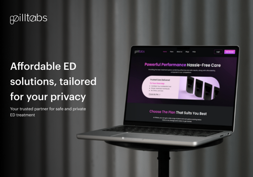 Web Development Package Example: Pilltabs - online healthcare platform