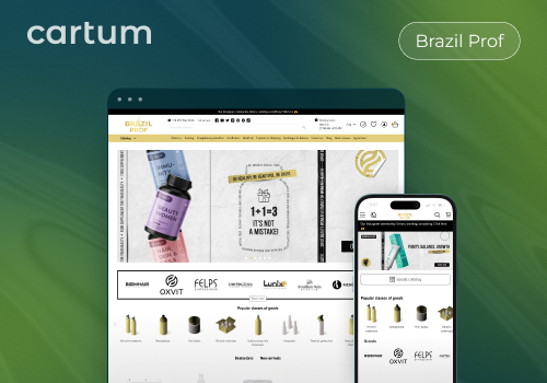 E-Commerce Development Package Example: Online Store of Professional Hair Cosmetics Brazil