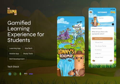 Mobile App Development Package Example: Llama | Conflict Management App for Teenagers