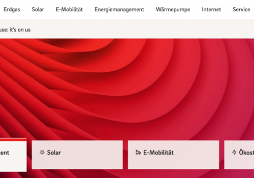 UX/UI Design Package Example: UX Transformation for E.ON Deutschland