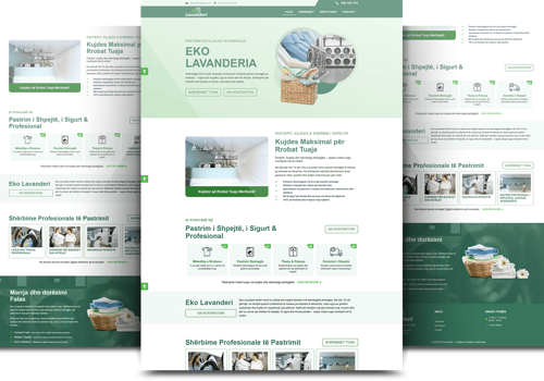 Web Design Package Example: EkoLavanderi Website