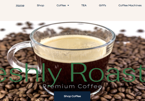 Web Design Package Example: Retro Caffe – Premium Coffee Supplier Website