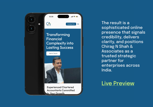 Web Design Package Example: Website Development - CA Firm