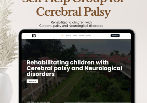Web Development Package Example: Self-help group for Cerebral Palsy