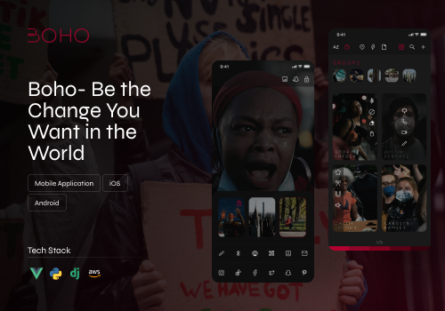 Mobile App Development Package Example: BOHO I Social App with All-in-one Communication