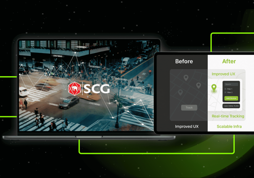 Web Design Package Example: SCG SSP smart location tracking