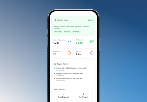 AI Development Package Example: AI Voice Agent for Logistics & Shipment Tracking