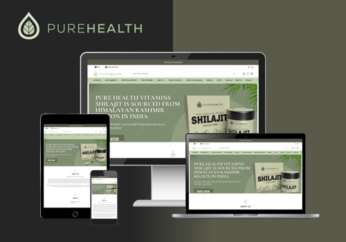 Web Design Package Example: Pure Health