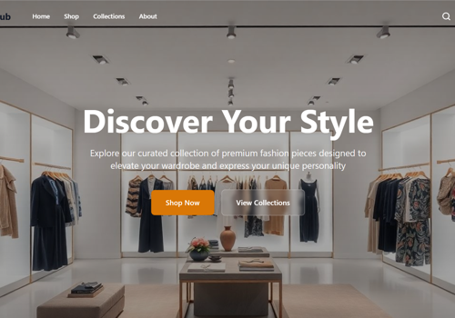 Web Development Package Example: StyleHub Shop