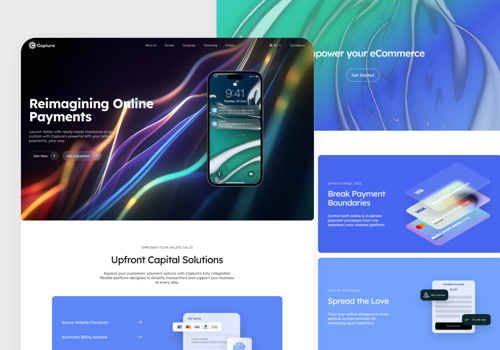 Finance & Accounting Outsourcing (FAO) Package Example: Fintech Web Design