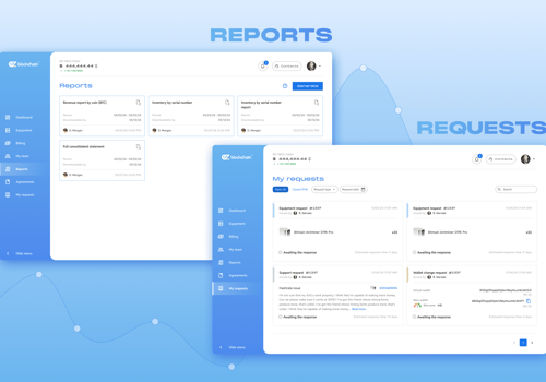 Web Design Package Example: EZ Blockchain: Smart Mining Dashboard