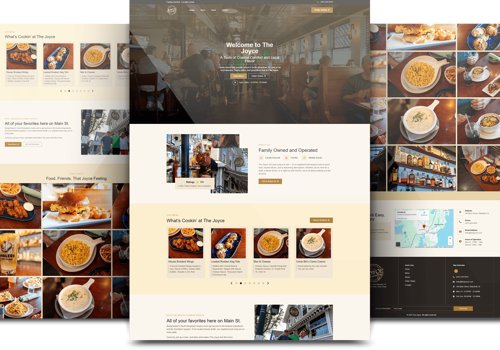 Web Design Package Example: The Joyce Website