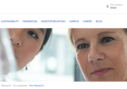 UX/UI Design Package Example: Beiersdorf Germany – Streamlining Global Skincare