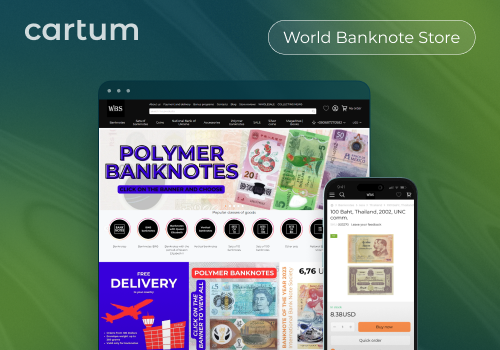 E-Commerce Development Package Example: Online Store for World Banknotes