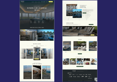 Web Design Package Example: Sleek, Sunny Digital Experience for Sonesta Beach