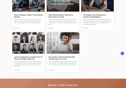 Web Design Package Example: BraveAssist Website