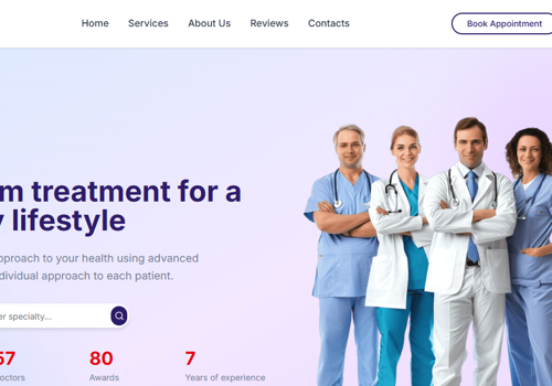 Web Development Package Example: Prof Med Max— CRM, Website, Mobile App & Marketing