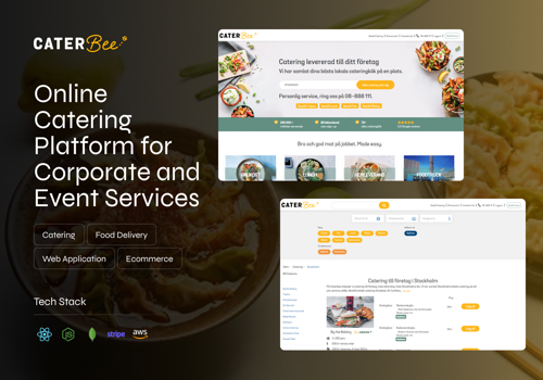Digital Strategy Package Example: CaterBee |  Digital Catering Marketplace