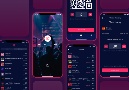 UX/UI Design Package Example: UI UX Design for Music Streaming App