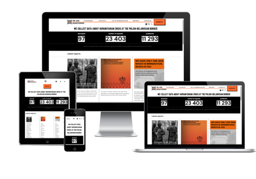 Web Development Package Example: Interactive Data Platform for Border Crisis
