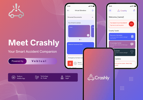 Mobile App Development Package Example: Crashly: AI-Powered Smart Accident Companion App