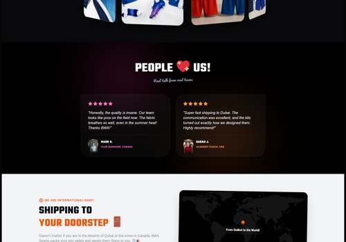 Web Design Package Example: E-commerce Platform Transformation for BWA Sports