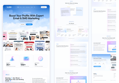 UX/UI Design Package Example: Email Wonderland