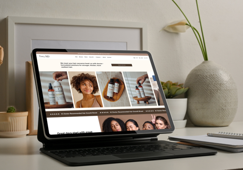 Search Engine Optimization Package Example: Yates MD – Premium Hair Care eCommerce Platform