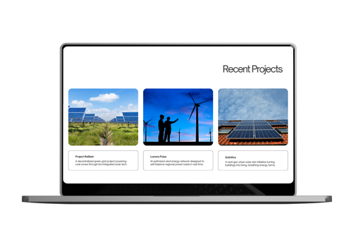 Web Design Package Example: Clean Website Design For Energy Company