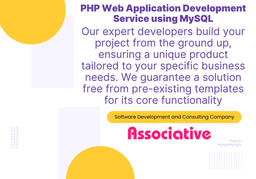 Web Design Package Example: PHP Web Application Development Service MySQL