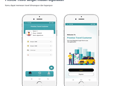 Mobile App Development Package Example: Cross-Platform Mobile Rider/Travel App