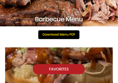 Branding Package Example: Regional Barbeque Website