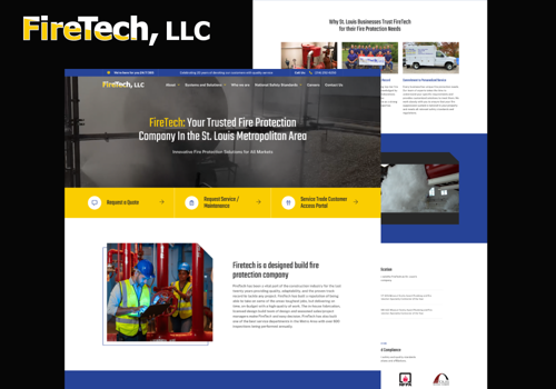 Web Design Package Example: WordPress Web Design for a Fire Protection Company